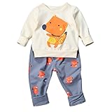 Cutelove　長袖セーター+ロングパンツ2点セット 男の子　女の子　新生児　春秋　可愛い　ベビー服　幼児服セット　キツネスーツ