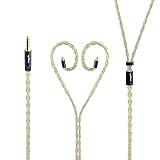 cooyin cyxj A2DC リケーブル ケーブル イヤホン 4芯 金メッキ単結晶銀 ATH-CKS1100・ATH-CKR100・ATH-CKR90 などに適合する ストレート型 4.4mm