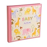 Kenro Baby Zoo Memo Album and Keepsake Box Pink 120 6x4'' Pink [KB301PK]