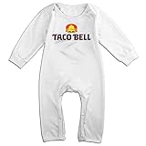 Kamifa カミファ タコベル アメリカ ファーストフードチェーン 長袖ベビー服 ジャンプスーツ プレゼント 暖かい White 18 Months