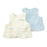 Piccolo (ピッコロ ) リバーシブルベスト (50～80cm) キムラタンの子供服 (34374-173) サックス 50～80