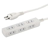 正面・側面差しコンセント 家庭用　スリムタップ　安全タップ コンセント コンセントタップ おしゃれ 電源タップ iPod、携帯電話、デジタルカメラ用 延長コード1m　6個口