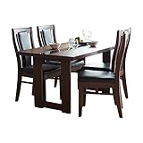 ブラックガラス ダイニング5点セット ダイニングセット ダイニングテーブル ガラスダイニング 高級 北欧