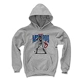 500レベルManny Machado Los Angeles野球子供用パーカー – Manny Machado Rise Kids Large グレイ