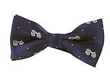 ファッションデザインさ調節可能なネックボウタイ・ボーイズ蝶ネクタイ[ダークブルー]