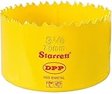 Starrett DH0318 Bi-Metal Dual Pitch Professional Hole Saw, HSS Teeth, 3-1/8 Diameter, 1-5/8 Cutting 