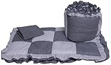 Baby Doll Bedding Mini Crib/ Port-a-Crib Bedding Set Navy [並行輸入品]