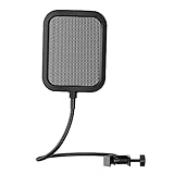 Faunow ポップガード マイク用 ウインドスクリーン ポップブロッカー マイクポップフィルター ノイズ軽減 湿気対策 ツバ飛び防止 36