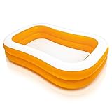 Mandarin Swim Center Family Pool, 90" x 58" x 18", for Ages 6+