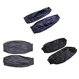 Perfk 防水袖カバー 3ペア入りセット　ブラック　グレー　ネイビー　防水性　耐油性　汚れない
