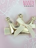 mandy crown with bow gold
