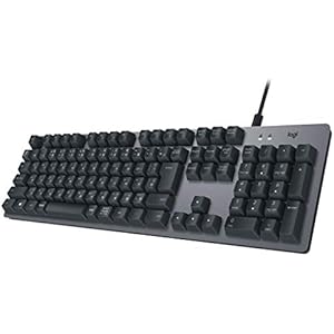 ロジクール K840 メカニカルキーボード 108フルキー ROMER-G 26キー ロールオーバー　アルミニウム キーボード USB 有線　国内正規品 2年間無償保証