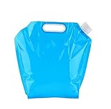 Tmrow 1個 ウォーターバック 給水袋 折りたたみ ポータブル ハンドル付き バッグ 5L キャンプ 登山 防災用