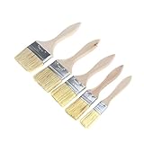 ROSENICE ペイント刷毛 木製ハンドル 壁 家具 5本入り