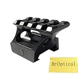 Broptical 20mmレール対応　ハイマウント マウントベース 45角度斜め　増高マウントベース