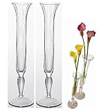 【4個セット販売】エイチツーオー　H1232　Flower Vase スマート S　サイズ：37 x 10 x 10 cm