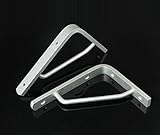 lewu アルミ ブラケット シェルフ L字 棚受け 金具 壁掛け 2本セット (175x125mm)