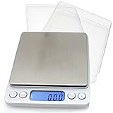 ノーブランド品 電子はかり 500G/0.01G デジタルスケール