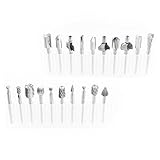elfishjp 20個セット 超硬バー タングステンバー　 ドリル カッター　高速度鋼 木工 プラスチック 加工 切削 研磨用