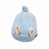 Zhhyltt ベビーハット Baby Girls's Boy's Lovely Elfin Winter knit hat 5colours Woolen 0-12Months