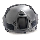 S-NET サバゲー ヘルメット タクティカル 装備 コスプレ 迷彩 サバイバル 軽量 軍隊 ベルクロ マウント 付き フリー SN-348-HL ブラック
