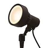 タカショー　ガーデンアップライト　100V　シンプルLED　スポットライト3型　広角　照明：電球色　HFE-D61K　●71448300 ブラック