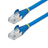 StarTech.com カテゴリー6A LANケーブル／1.5m／ブルー／LSZH（低煙ゼロハロゲン）／10GbE 500MHz／100W PoE++／S/FTP／ETL認証済／ツメ折れ防止機構付 RJ45コネクター／ハロゲンフリー CAT6A 有線LAN ネットワークイーサネット ケーブル NLBL-150-CAT6A-PATCH