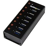 StarTech.com 7ポートUSB 3.0ハブ メタル筐体 デスクや壁に取付け可能 ST7300U3M