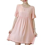 Zhhlinyuan ファッション Women's High Quality マタニティ Loose Maternity Dress Skirts Pregnancy Shirts Comfortab
