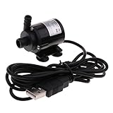 Homyl DC12V 280L/H 　ミニ　ブラシレス　モーター　USBウォーターポンプ