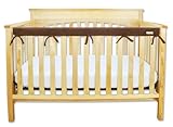 Trend Lab Fleece CribWrap Rail Cover for Long Rail, Brown, Narrow for Crib Rails Measuring up to 8 A