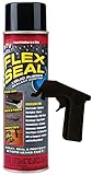 Flex Seal 10オンスas seen on TV液体ゴムシーラントin a Can、ブラック+ Free AeroグリップSprayer