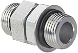 Eaton Weatherhead C5314X12X12 Carbon Steel Straight Thread O-Ring Adapter, Union, 3/4 O-Ring Boss Ma