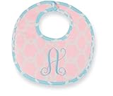 Mud Pie Baby Boutique Initial A Bib with Spoon by Mud Pie