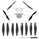 Kimyoaee For DJI Mini 4 Pro/Mini 3 Pro 対応 カーボンファイバー 炭素繊維プロペラ 折り畳み式の低ノイズのハードで耐久性のある軽量プロペラ (8PCS)