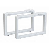 テーブルキッツ 奥行45タイプ角枠脚 ロータイプ 2本組 ホワイト