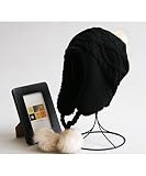 Shellme 赤ずきんちゃん風 ニット帽 　可愛い　タヌキ毛玉 親子 秋冬の新型ボンネット　防寒　ベビー ＆ キッズ 子供 大人　クリスマス帽子　選べるカラー４色