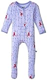 KicKeeパンツベビー女の子印刷Footie prd-kpf175-lcfm、ライラック、フォレストMonkey Preemie
