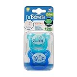 Dr Brown`s Night time 暗闇で光る おしゃぶり ブルー ひつじさん 0-6ヶ月用 [並行輸入品]
