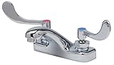 Zurn z81104-xlダブルハンドルセンターセット洗面所蛇口メタル手首刃Ha、 Z81104-XL
