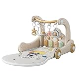 Bxzzuisベビージム プレイマット 赤ちゃん 玩具 新生児プレイマット 新生児音楽フィットネス ファッションおもちゃ 室内遊具 知育玩具 ベビーおもちゃ 幼児おもちゃ 赤ちゃん 感覚刺激 出産祝い プレゼント (ホワイト)