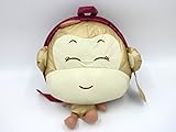 おさるさん リュック 子供用 キッズ ベビー お出かけに とっても 可愛い プレゼントにも　エンジ x ライトブラウン
