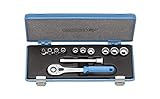 GEDORE 2682907 3/8' Socket Set, Unit Drive, 1/4-3/4' (12 Pieces) [並行輸入品]