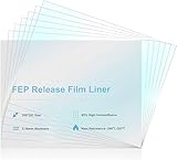 Creality FEPフィルム 6枚セット リリースフィルム 200x140x0.15mm 高透過性 高温耐性 Mars/Mars 2 Pro/Mars 3/ANYCUBIC Photon/Photon Mono 4K/Phrozen Sonic Mini 4K/Creality Halot-one/LD-002R/LD-002H LCD SLA DLP 光造形3Dプリンター用