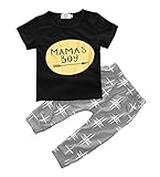 (ビグッド)Bigood 赤ちゃん ベビー服 Ｔシャツ ロングパンツ 上下 2点セット セットアップ カジュアル 出産祝い プレゼント（80）