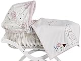 Pink Lining- PL Child Hop Skip Jump To Bed Moses Basket by Pink Lining