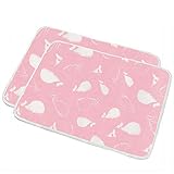 おむつ替えシート おむつ替えマット 防水加工 衛生用品 抗菌 消臭 外出 旅行 持ち運び 洗濯可 出産祝い 70×50cm (2枚　ピンク)