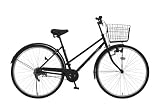 シティサイクル・ママチャリ cyma(サイマ) SIGNE(シグネ) 27インチ ライト手元レバー無し AM-013-1 (マットブラック, 27インチ)