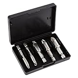 5ピースネジリムーバースクリュー除去ツールキットhss壊れ錆び剥奪ねじやボルトリムーバーエクストラクター