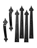 Creative Hardware 452-07 Magnetic Garage Door Handle/Hinge Decorative Accent Set Carriage House (6 P